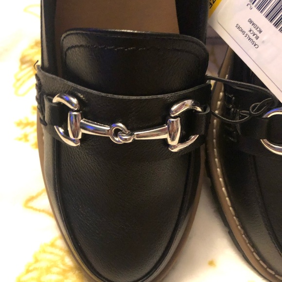 DV Black Loafers with Silver Buckle - Picture 6 of 10